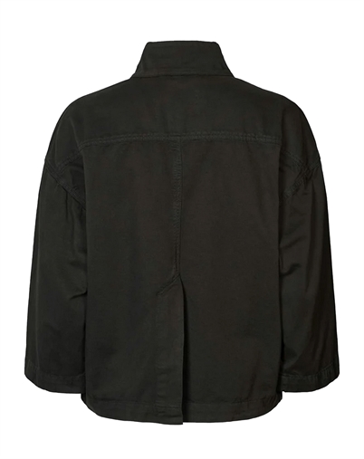 Rabens Saloner - Katje Canvas Light Jakke - Faded Black 